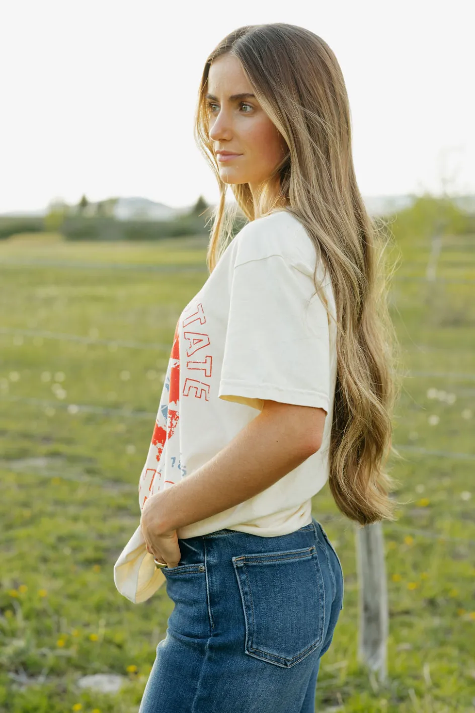 Golden Rose Lone Star Tee-Cream Neutral Hot