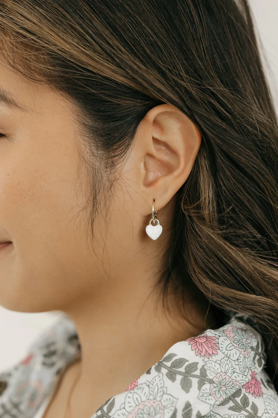 Ali Express Lovely Huggie Earrings- Ivory Fashion