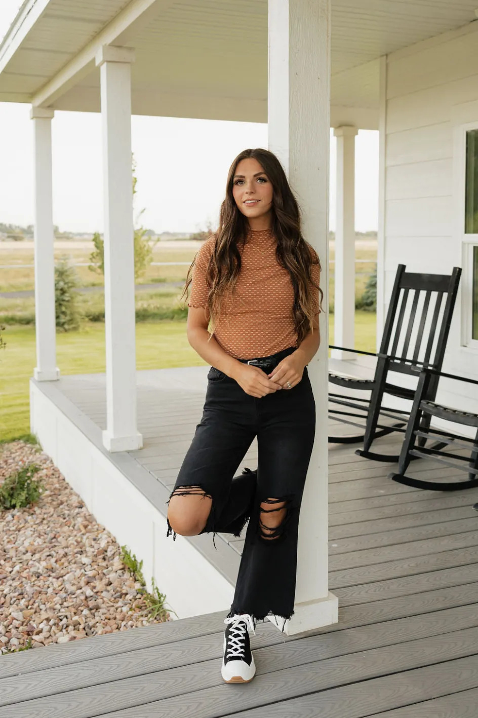 Polagram Lucia Top-Camel Brown Discount