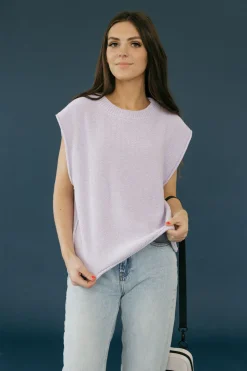 In February Lucy Top-Lavender Purple Clearance