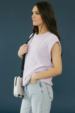 In February Lucy Top-Lavender Purple Clearance