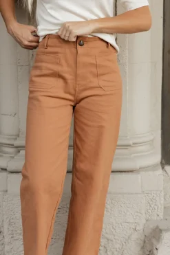 Tea N Rose Lynne Denim-Copper Orange Discount