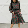 Dongguan Huoyoung Apparel Co Mae Dress-/Red Green New
