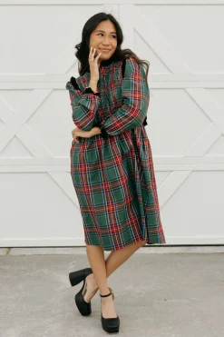 Dongguan Huoyoung Apparel Co Mae Dress-/Red Green New