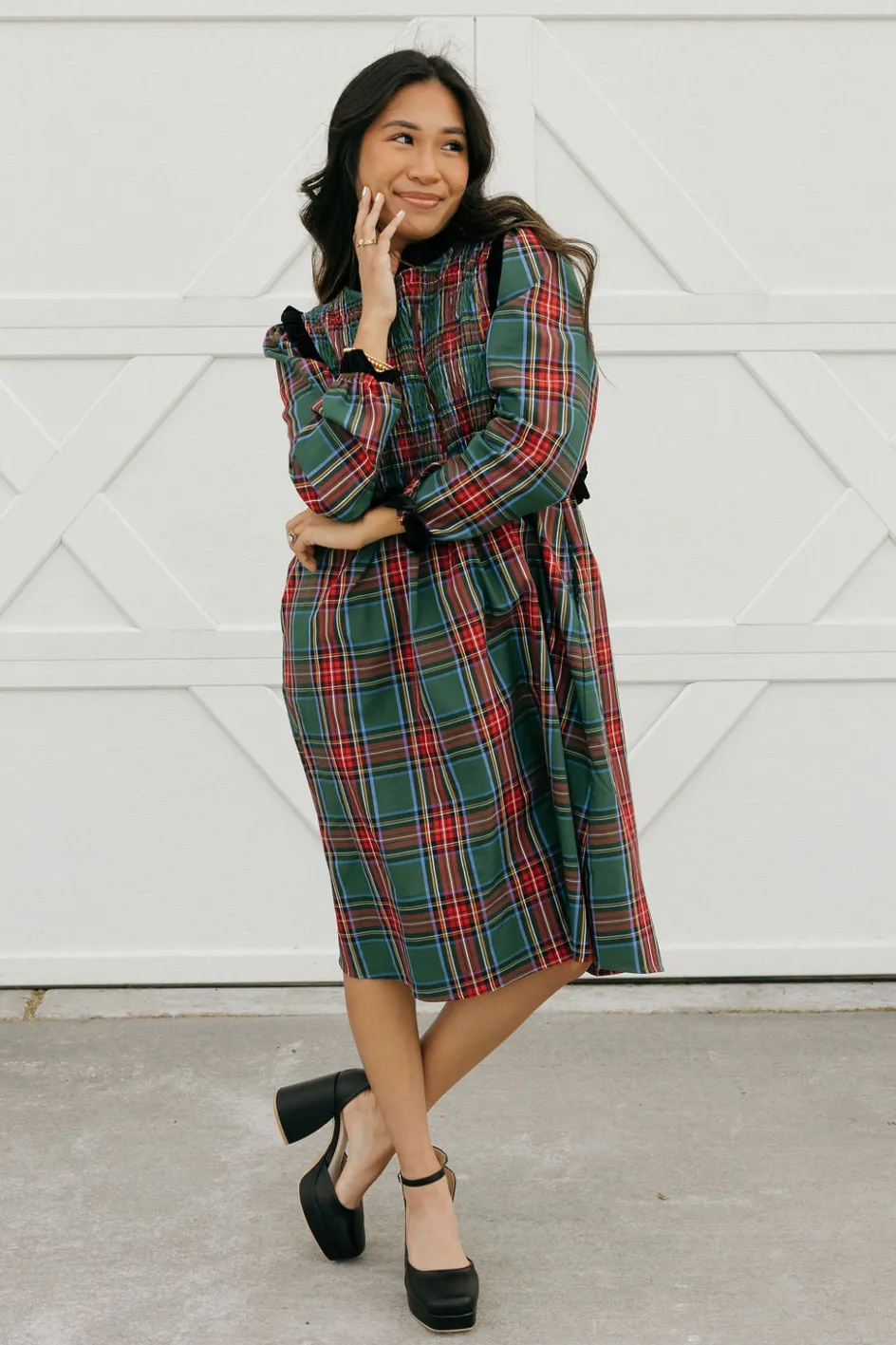 Dongguan Huoyoung Apparel Co Mae Dress-/Red Green New