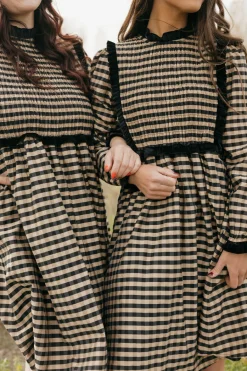 Dongguan Huoyoung Apparel Co Mae Dress-Tan/Black Neutral Best
