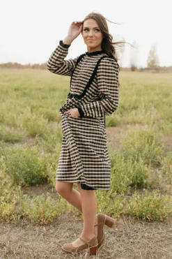Dongguan Huoyoung Apparel Co Mae Dress-Tan/Black Neutral Best