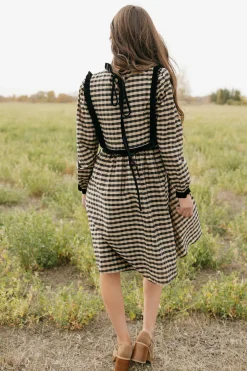 Dongguan Huoyoung Apparel Co Mae Dress-Tan/Black Neutral Best