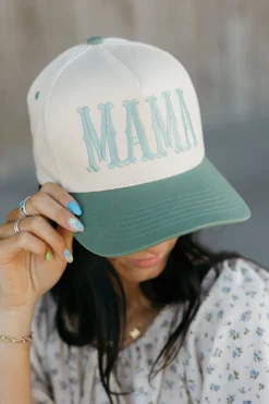 Fashion City Mama Trucker Hat- Sage Best
