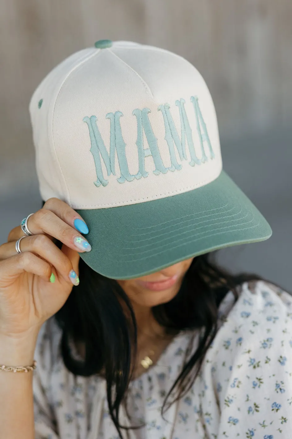 Fashion City Mama Trucker Hat- Sage Best