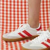 Victoria Fashion Mandie Sneakers-White/Red New