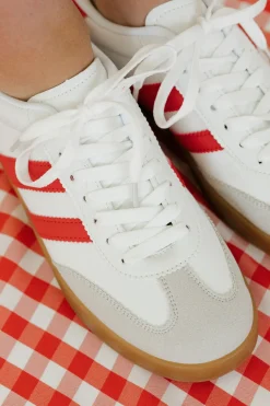 Victoria Fashion Mandie Sneakers-White/Red New