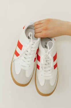 Victoria Fashion Mandie Sneakers-White/Red New