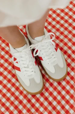 Victoria Fashion Mandie Sneakers-White/Red New