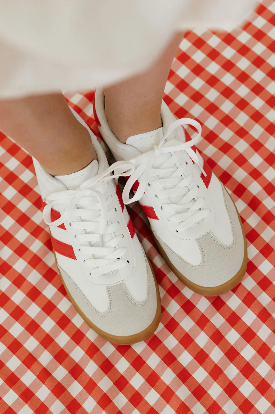 Victoria Fashion Mandie Sneakers-White/Red New