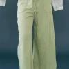 Easel Maren Pants-Juniper Green Clearance
