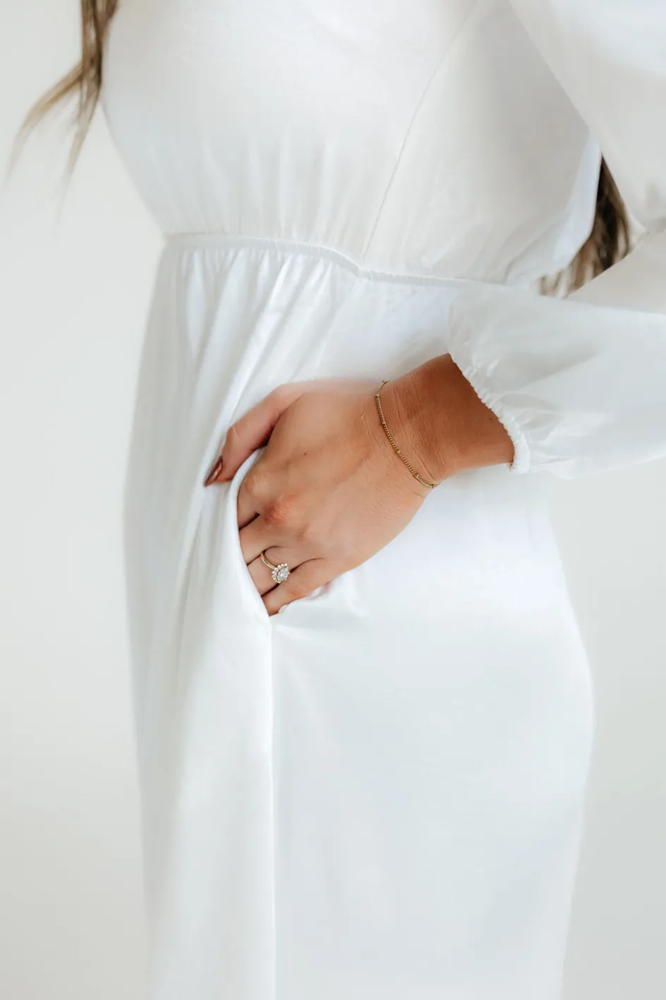 Tea N Rose Marianne Dress-White Discount
