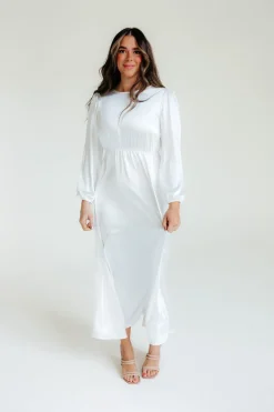 Tea N Rose Marianne Dress-White Discount