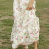 Peach Love California Mariella Skirt-Ivory/ Pink Outlet