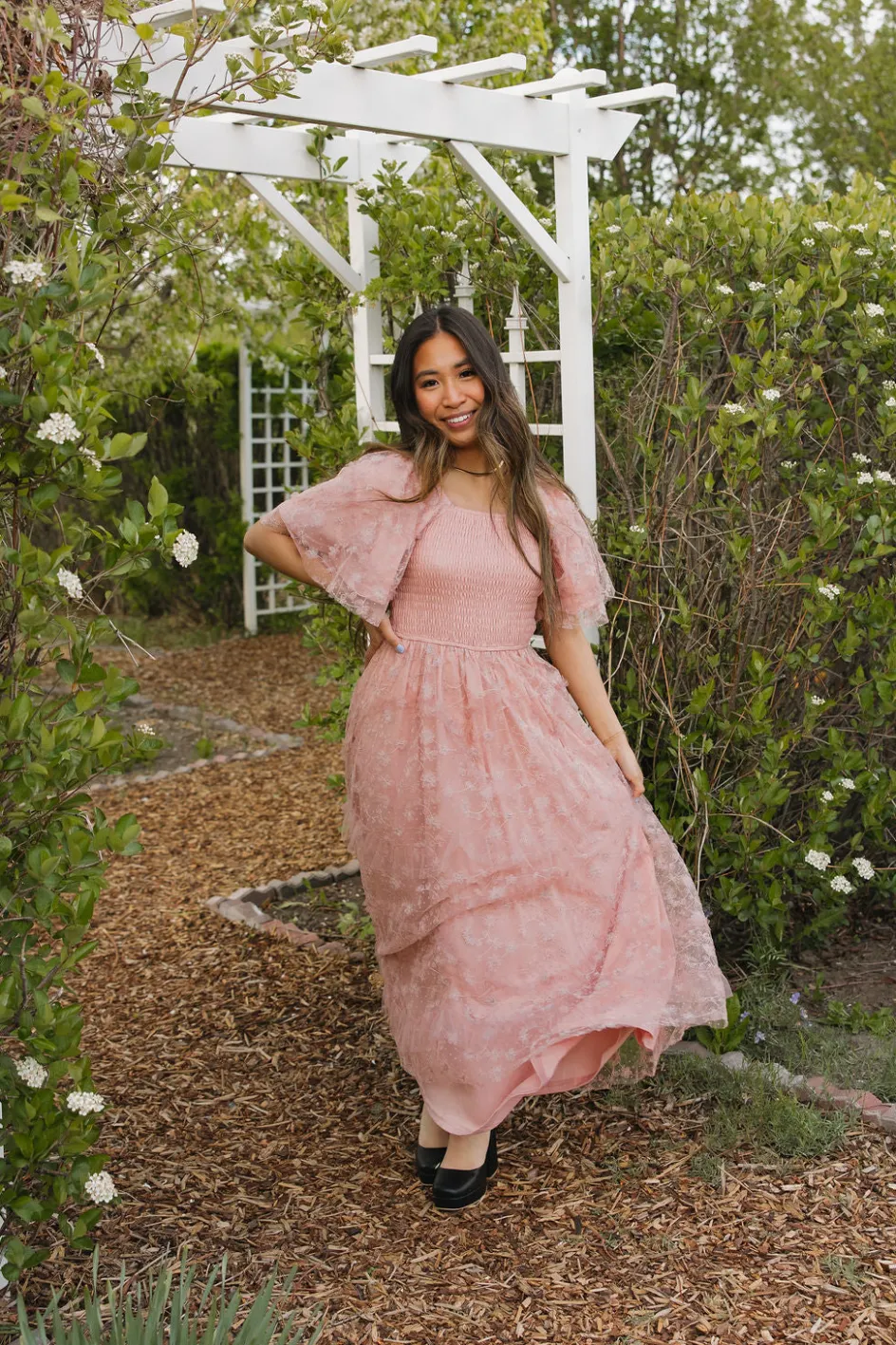 Polagram Marilee Dress-Dusty Rose Sale