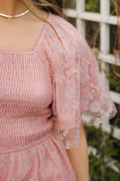 Polagram Marilee Dress-Dusty Rose Sale