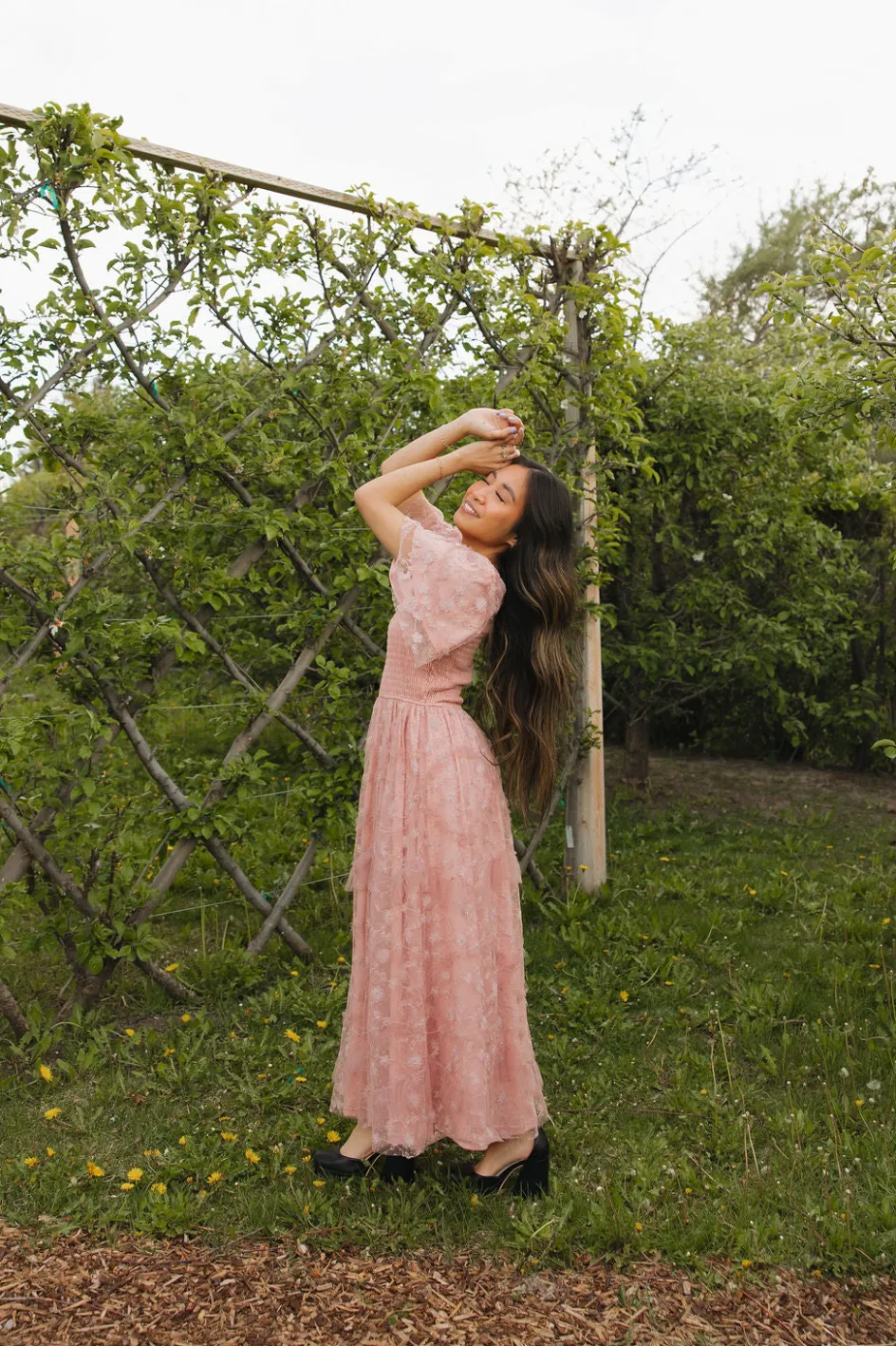 Polagram Marilee Dress-Dusty Rose Sale