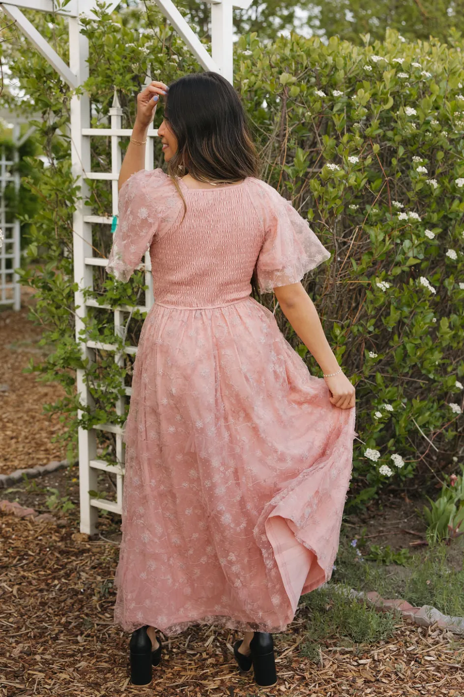 Polagram Marilee Dress-Dusty Rose Sale