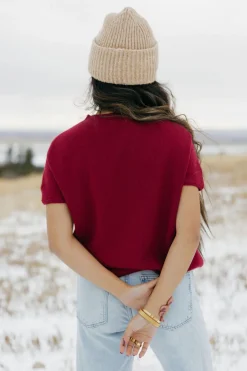 Dongguan Huoyoung Apparel Co Mason Top-Berry Red Sale