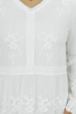 Tea N Rose Melanie Dress- White Online