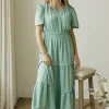 Roly poly Millie Dress-Sage Green Best