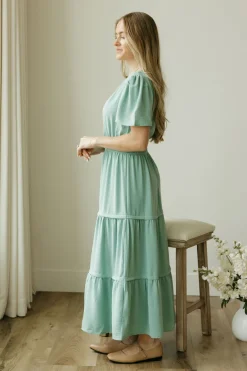 Roly poly Millie Dress-Sage Green Best