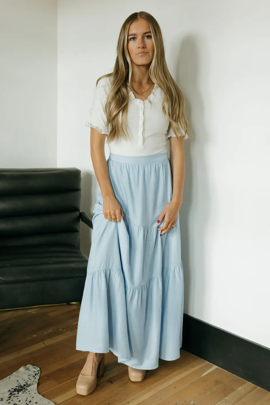 mittoshop Mindy Skirt- Blue Outlet