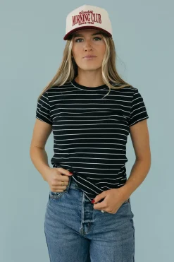 Dongguan Huoyoung Apparel Co Must Have Tee- Stripe Black Online