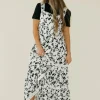 In Loom Nancy Dress-/White Black Best