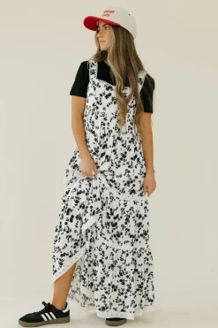 In Loom Nancy Dress-/White Black Best
