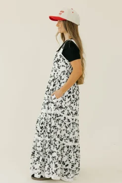 In Loom Nancy Dress-/White Black Best