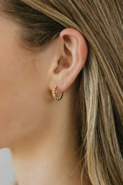 Ali Express Nettie Hoop Earrings- Gold Online