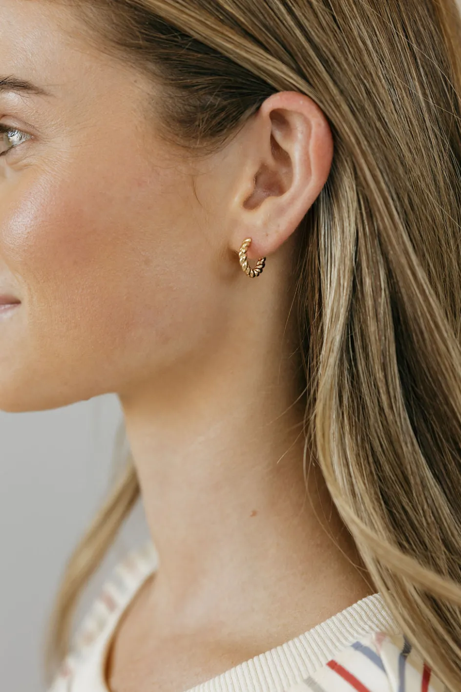 Ali Express Nettie Hoop Earrings- Gold Online