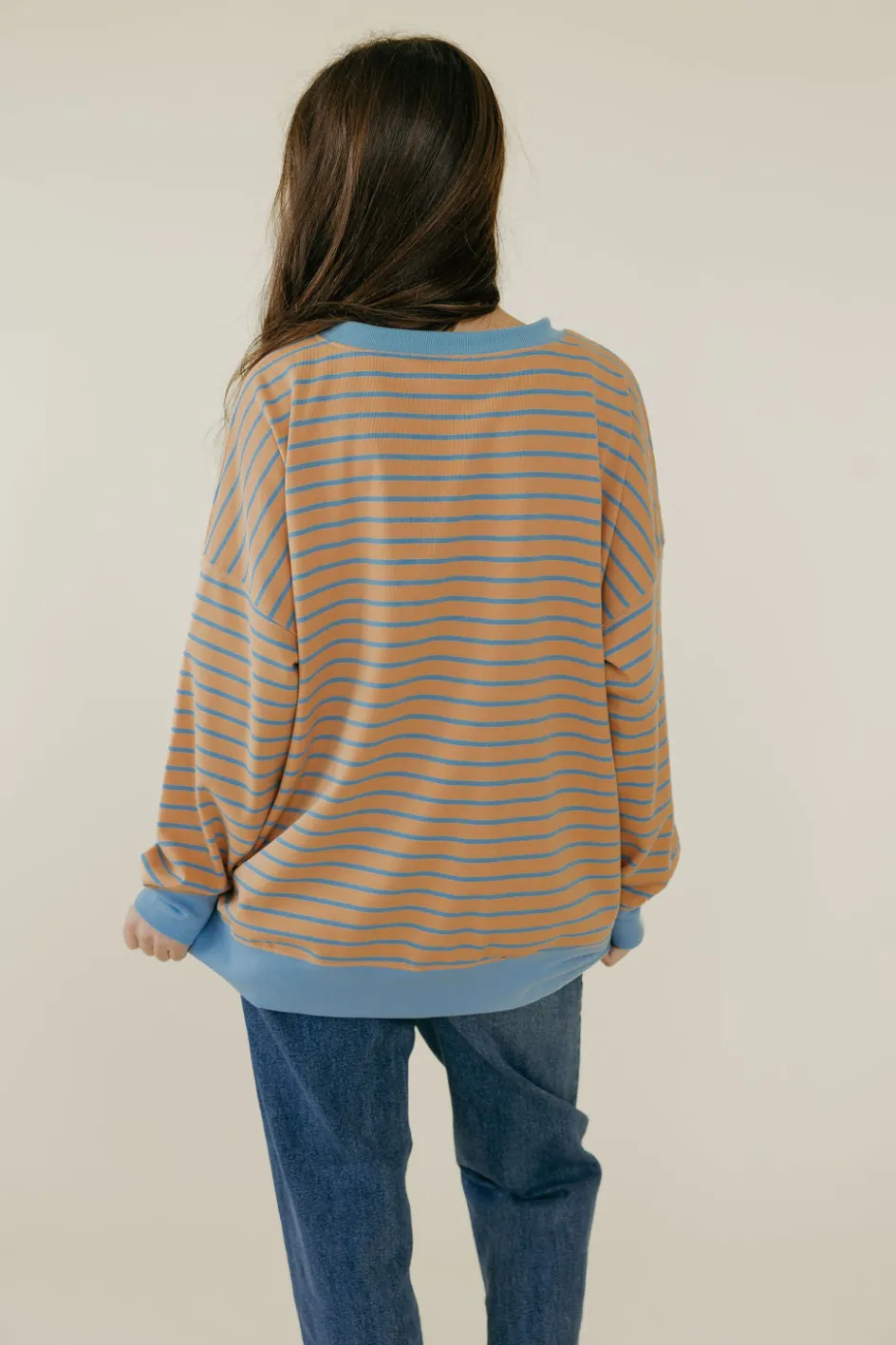 BIBI Palmer Top-Camel/Denim Blue Online