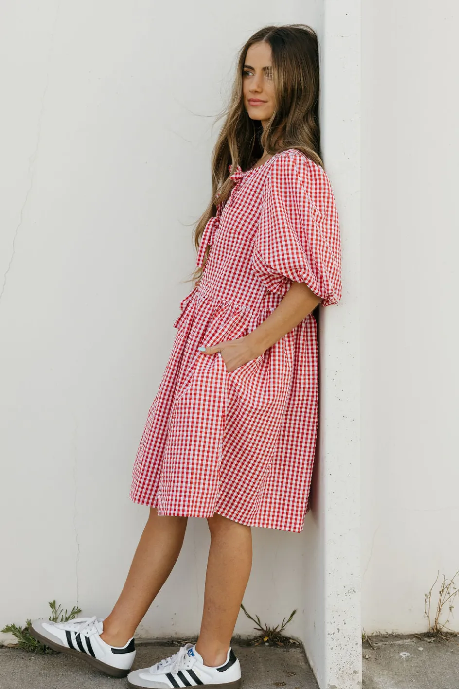 Vine & Love Paxton Dress- Red Discount