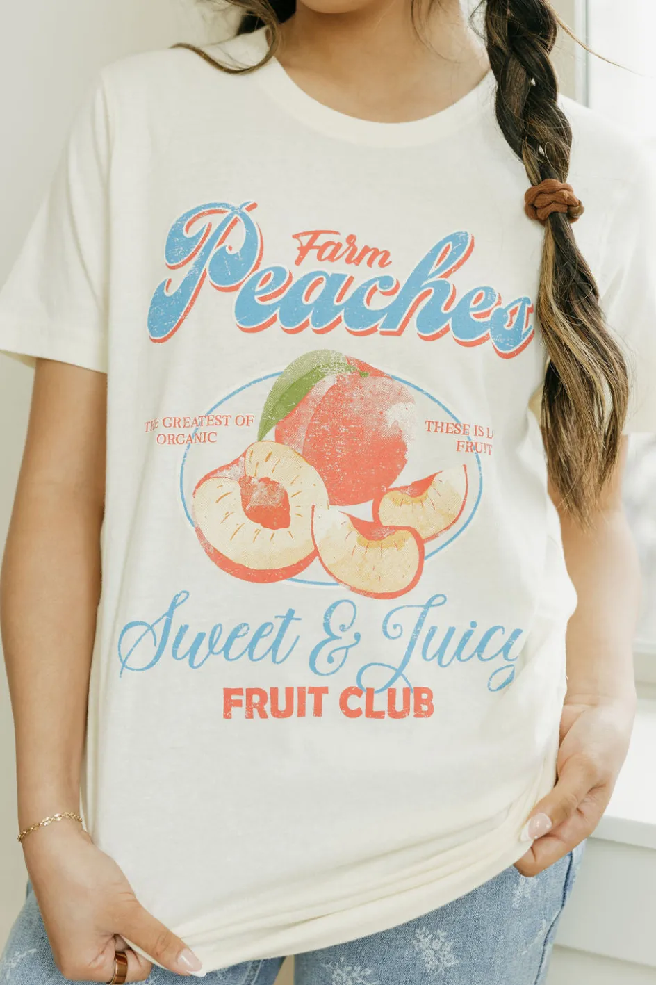 Alexis G. Peaches Farm Tee-Cream White Best
