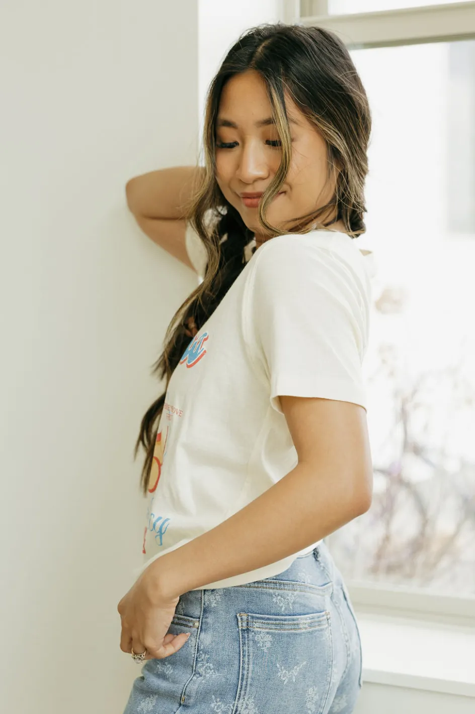 Alexis G. Peaches Farm Tee-Cream White Best