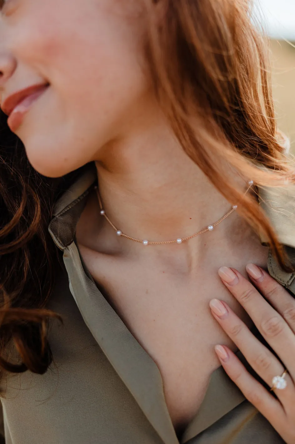 Ali Express Pearl Choker Gold/Silver Hot
