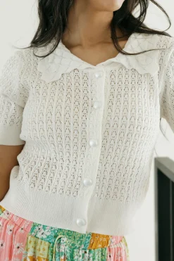 Kiwi Pearle Cardigan-Off White Online