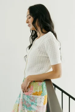 Kiwi Pearle Cardigan-Off White Online