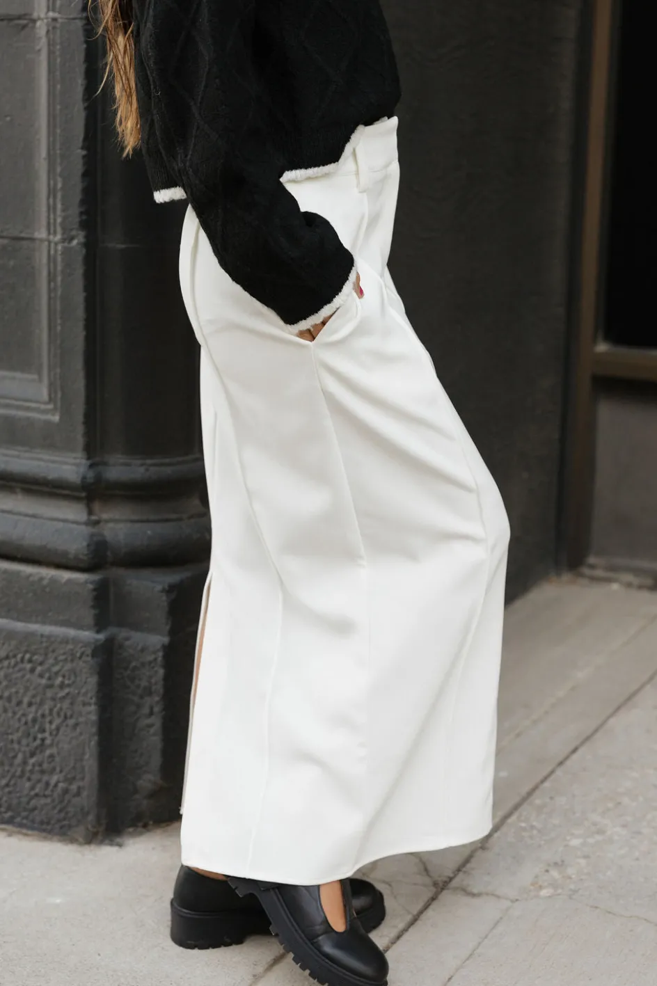 Miou Muse Pennie Skirt-Off White Online