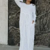 Tea N Rose Petite Annemarie Dress-White Best