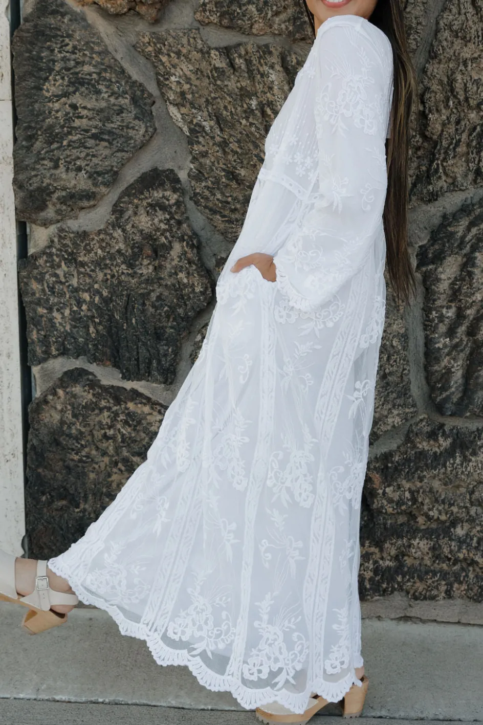Tea N Rose Petite Annemarie Dress-White Best