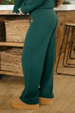 Dongguan Huoyoung Apparel Co Piper Sweater Pants-Emerald Green New