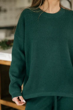 Dongguan Huoyoung Apparel Co Piper Sweater-Emerald Green Discount